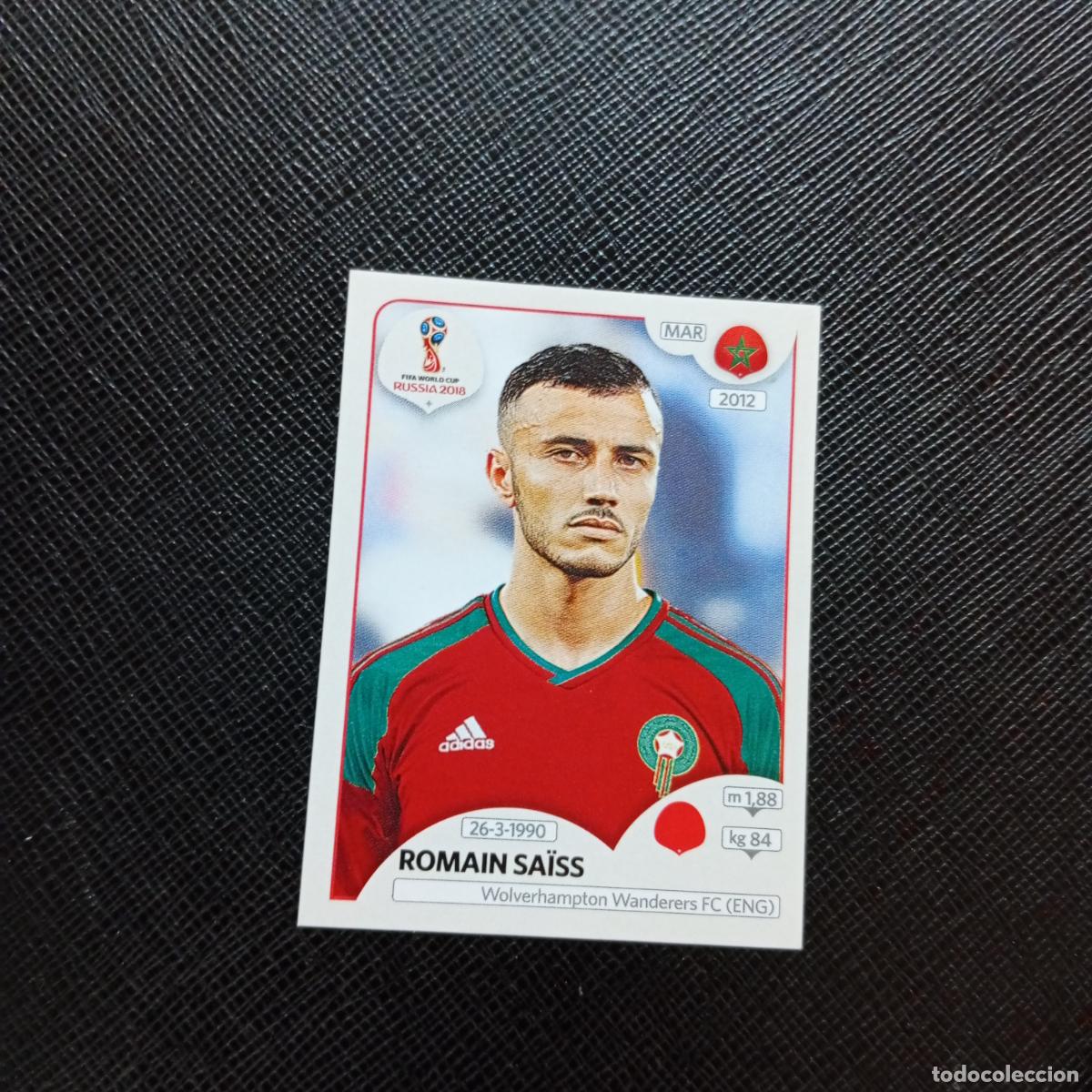 Cromos de f&uacute;tbol: 157 ROMAIN SAISS MARRUECOS PANINI MUNDIAL RUSIA 2018 CROMO FUTBOL 18 - SIN PEGAR - CJ2 ..