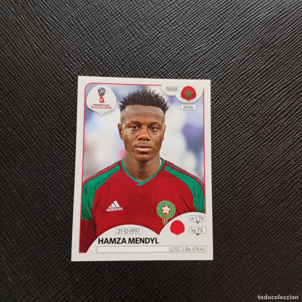 Cromos de f&uacute;tbol: 159 HAMZA MENDYL MARRUECOS PANINI MUNDIAL RUSIA 2018 CROMO FUTBOL 18 - SIN PEGAR - CJ2