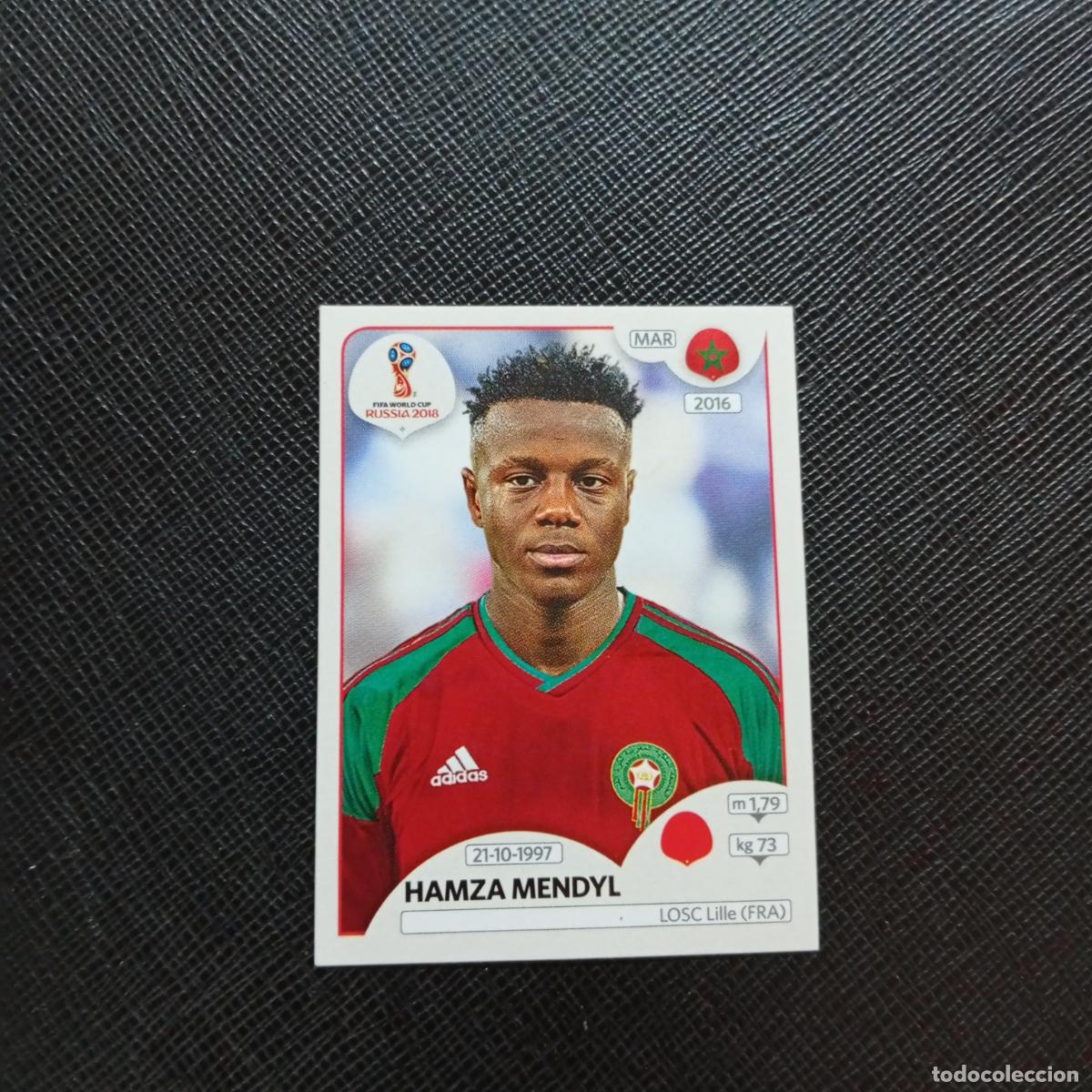 Cromos de f&uacute;tbol: 159 HAMZA MENDYL MARRUECOS PANINI MUNDIAL RUSIA 2018 CROMO FUTBOL 18 - SIN PEGAR - CJ2