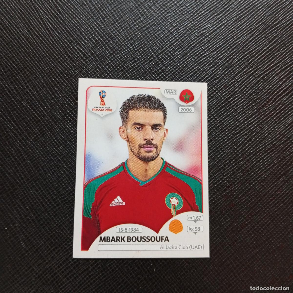 Cromos de f&uacute;tbol: 161 MBARK BOUSSOUFA MARRUECOS PANINI MUNDIAL RUSIA 2018 CROMO FUTBOL 18 - SIN PEGAR - CJ2