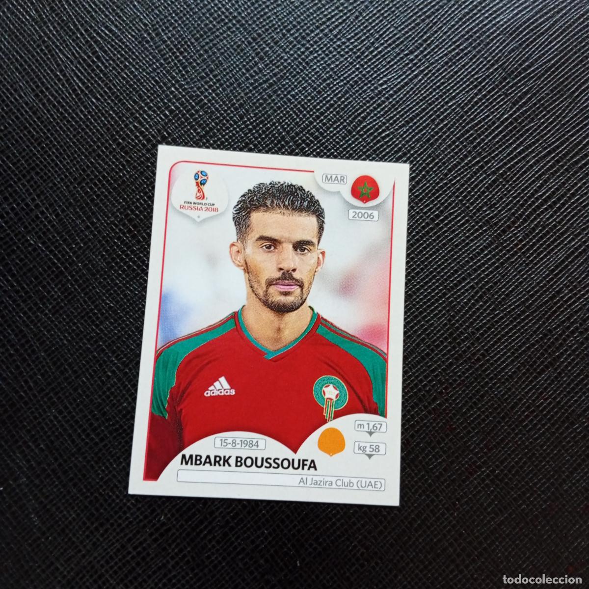 Cromos de f&uacute;tbol: 161 MBARK BOUSSOUFA MARRUECOS PANINI MUNDIAL RUSIA 2018 CROMO FUTBOL 18 - SIN PEGAR - CJ2 .