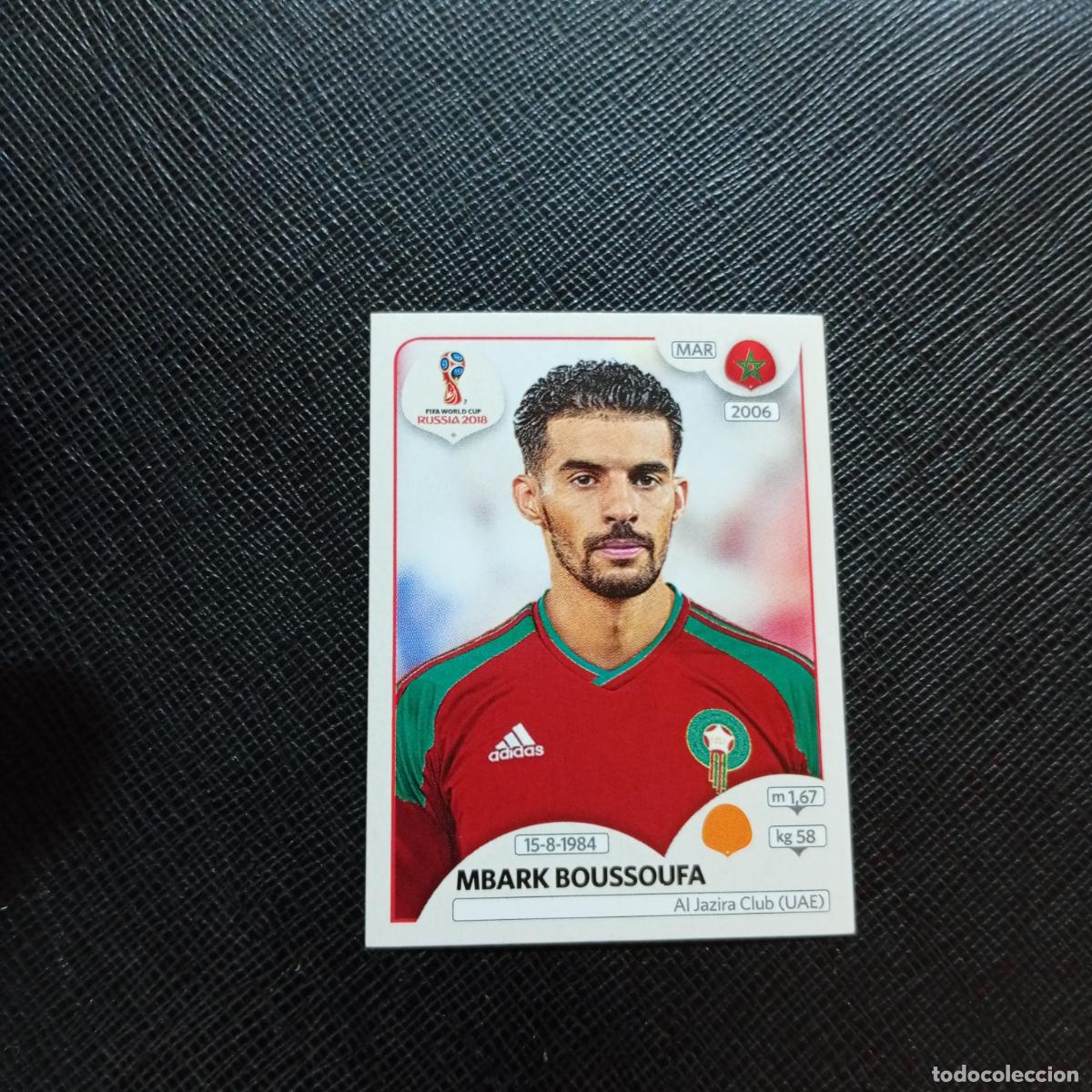 Cromos de f&uacute;tbol: 161 MBARK BOUSSOUFA MARRUECOS PANINI MUNDIAL RUSIA 2018 CROMO FUTBOL 18 - SIN PEGAR - CJ2 .