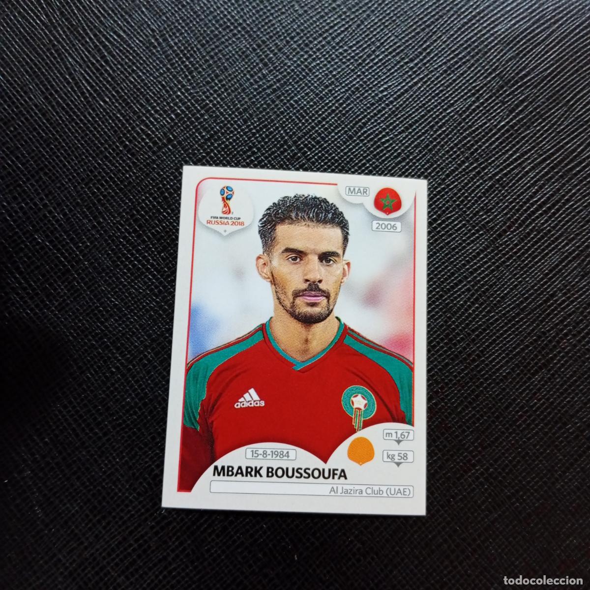 Cromos de f&uacute;tbol: 161 MBARK BOUSSOUFA MARRUECOS PANINI MUNDIAL RUSIA 2018 CROMO FUTBOL 18 - SIN PEGAR - CJ2 . .