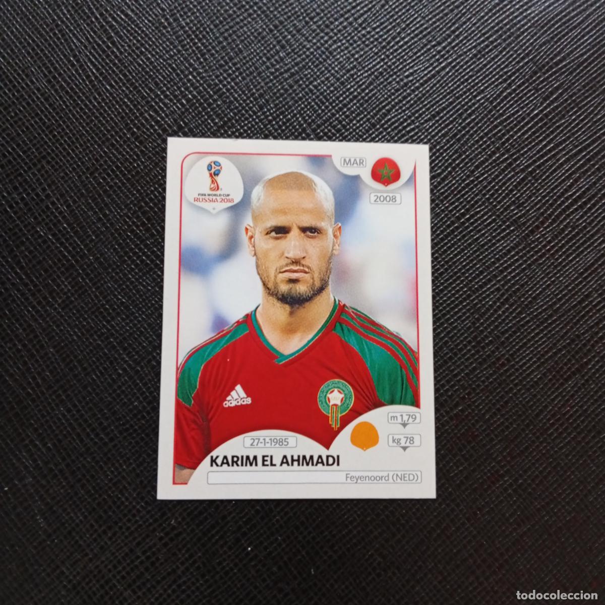 Cromos de f&uacute;tbol: 162 KARIM EL AHMADI MARRUECOS PANINI MUNDIAL RUSIA 2018 CROMO FUTBOL 18 - SIN PEGAR - CJ2 ..