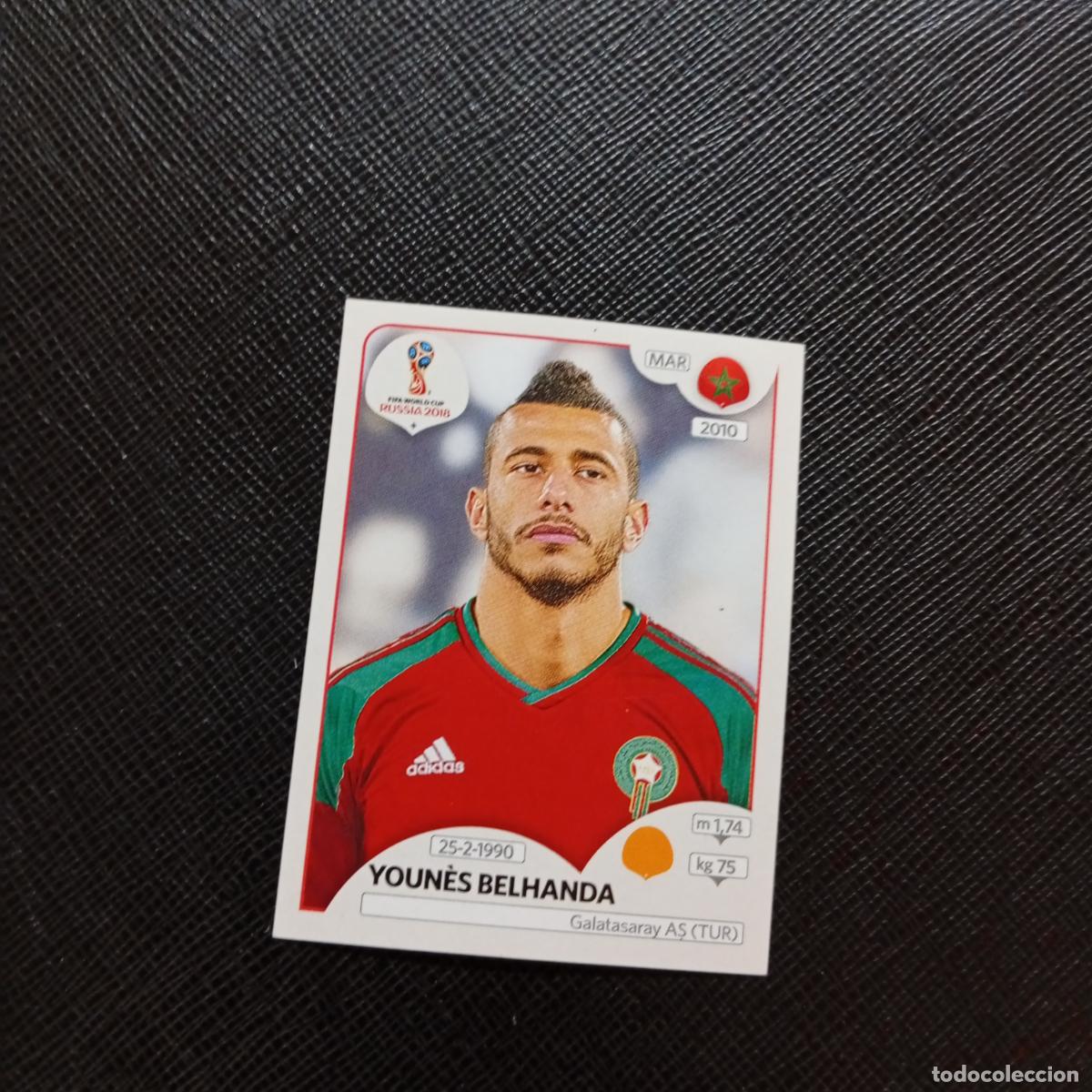 Fu&szlig;ball-Sticker: 163 YOUNES BELHANDA MARRUECOS PANINI MUNDIAL RUSIA 2018 CROMO FUTBOL 18 - SIN PEGAR - CJ2 ....