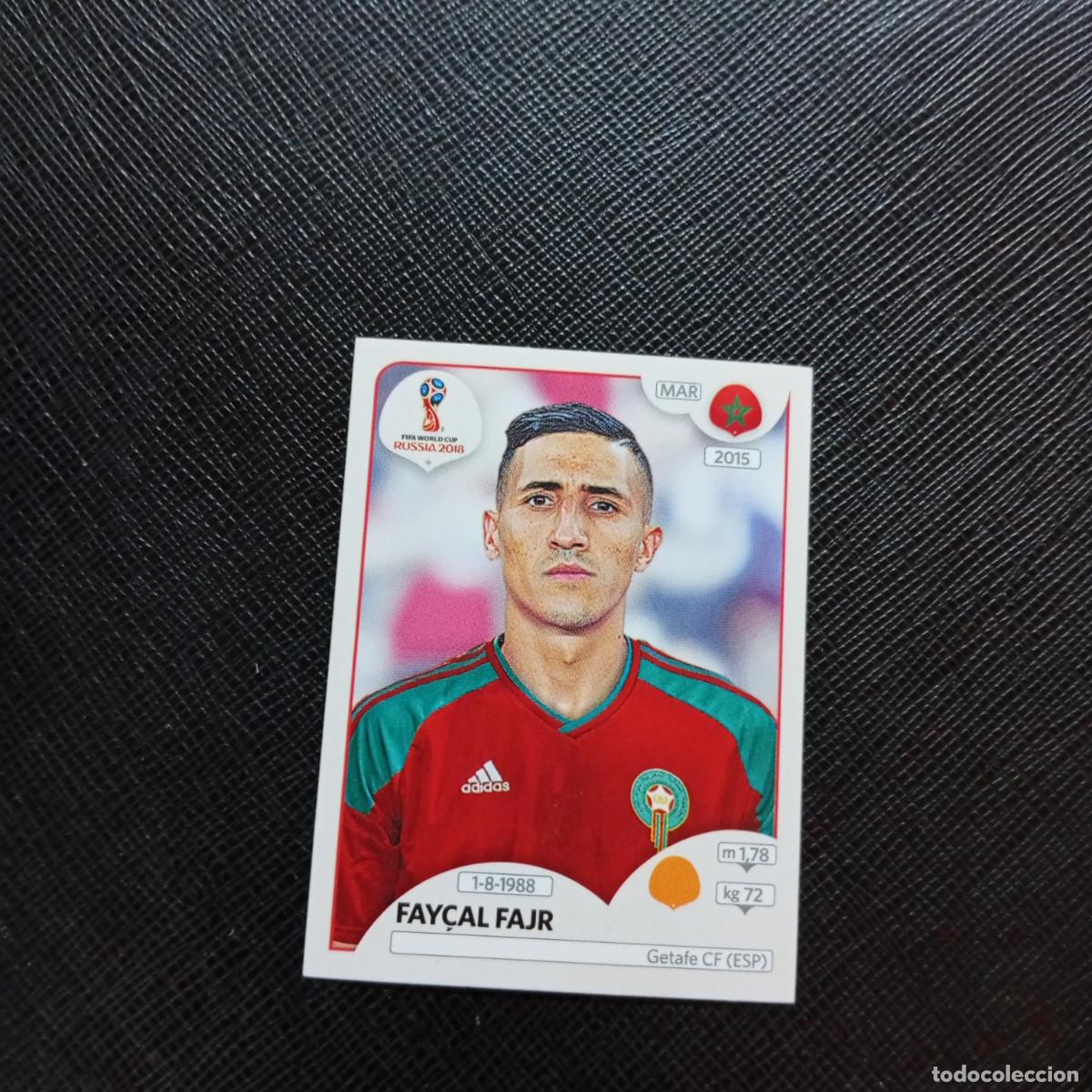 Fu&szlig;ball-Sticker: 165 FAYCAL FAJR MARRUECOS PANINI MUNDIAL RUSIA 2018 CROMO FUTBOL 18 - SIN PEGAR - CJ2