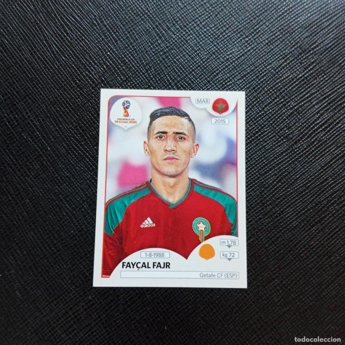Fu&szlig;ball-Sticker: 165 FAYCAL FAJR MARRUECOS PANINI MUNDIAL RUSIA 2018 CROMO FUTBOL 18 - SIN PEGAR - CJ2