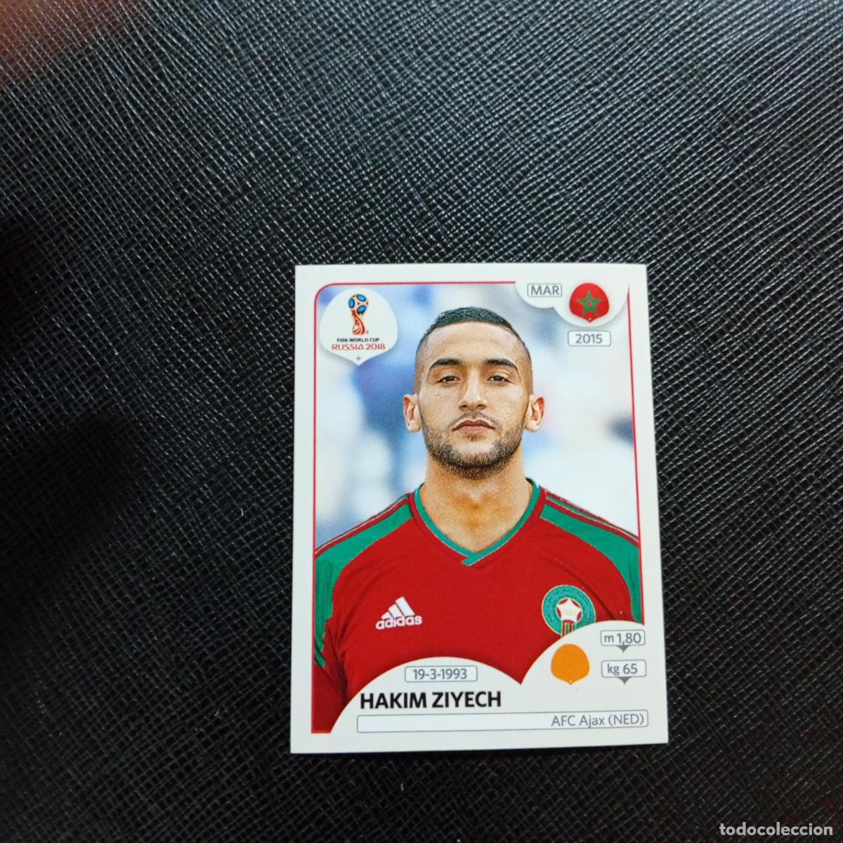 Fu&szlig;ball-Sticker: 166 HAKIM ZIYECH MARRUECOS PANINI MUNDIAL RUSIA 2018 CROMO FUTBOL 18 - SIN PEGAR - CJ2