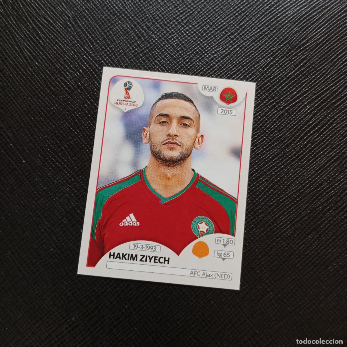 Fu&szlig;ball-Sticker: 166 HAKIM ZIYECH MARRUECOS PANINI MUNDIAL RUSIA 2018 CROMO FUTBOL 18 - SIN PEGAR - CJ2