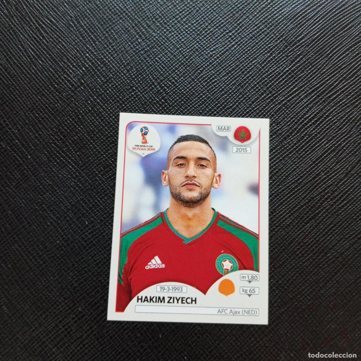 Fu&szlig;ball-Sticker: 166 HAKIM ZIYECH MARRUECOS PANINI MUNDIAL RUSIA 2018 CROMO FUTBOL 18 - SIN PEGAR - CJ2 .