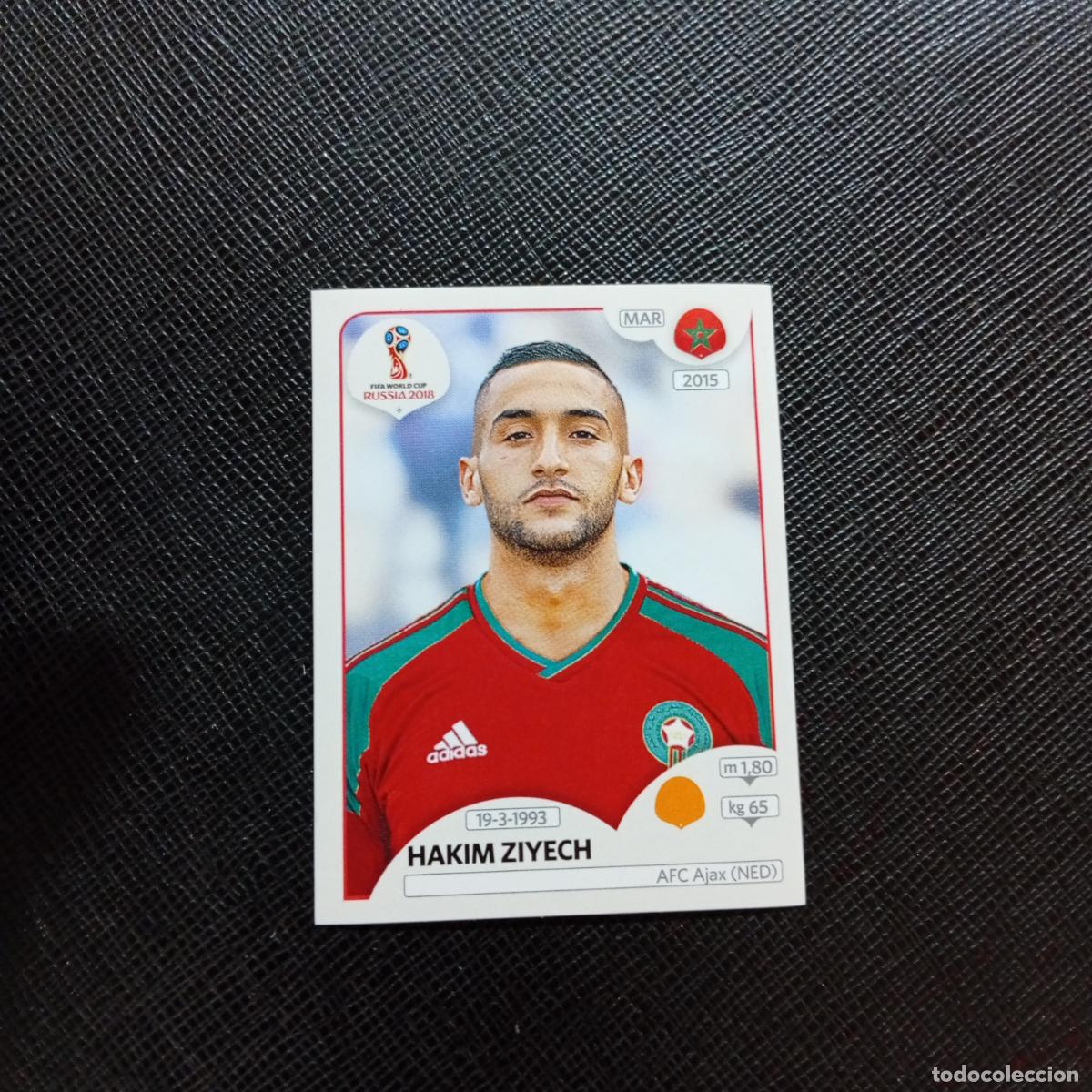 Fu&szlig;ball-Sticker: 166 HAKIM ZIYECH MARRUECOS PANINI MUNDIAL RUSIA 2018 CROMO FUTBOL 18 - SIN PEGAR - CJ2 ....