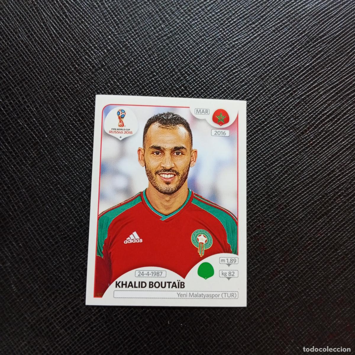 Cromos de Futebol: 168 KHALID BOUTAIB MARRUECOS PANINI MUNDIAL RUSIA 2018 CROMO FUTBOL 18 - SIN PEGAR - CJ2