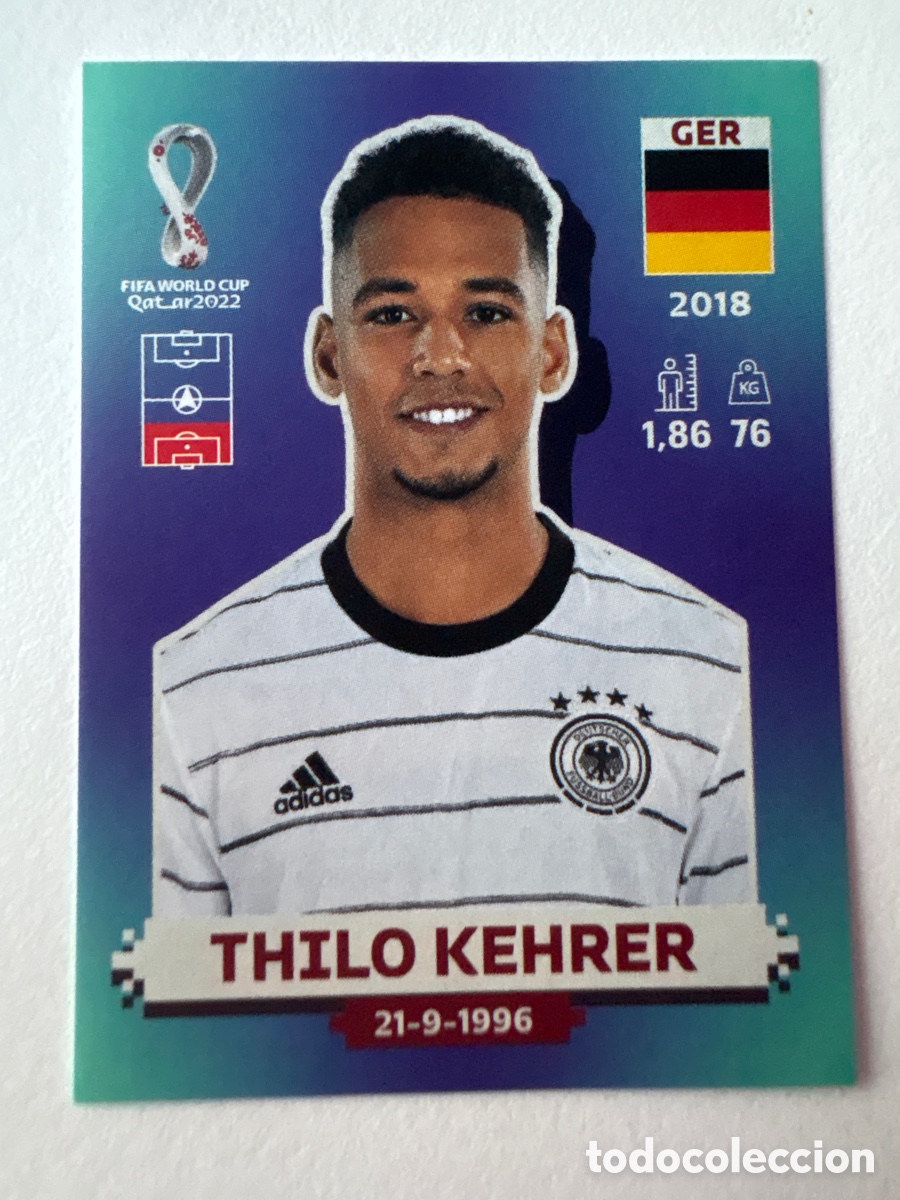 Cromos de f&uacute;tbol: Cromo Thilo Kehrer Alemania 7 Panini Mundial 2022