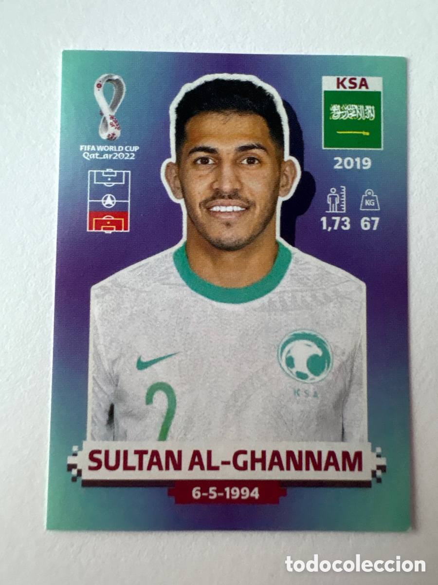 Cromos de f&uacute;tbol: Cromo Sult&aacute;n Al-ghannam Arabia Saudi 8