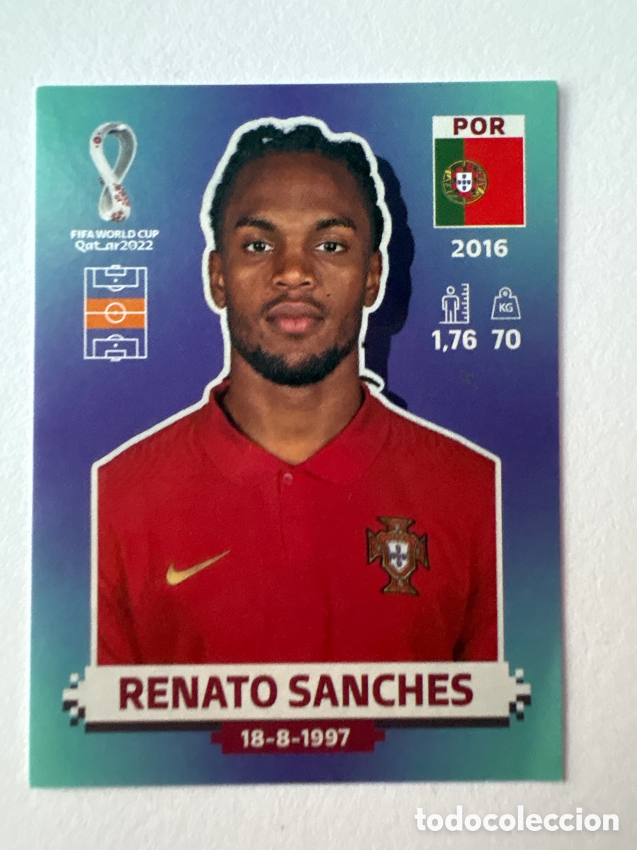 Cromos de f&uacute;tbol: Renato Sanches Portugal 15 Panini Mundial 2022