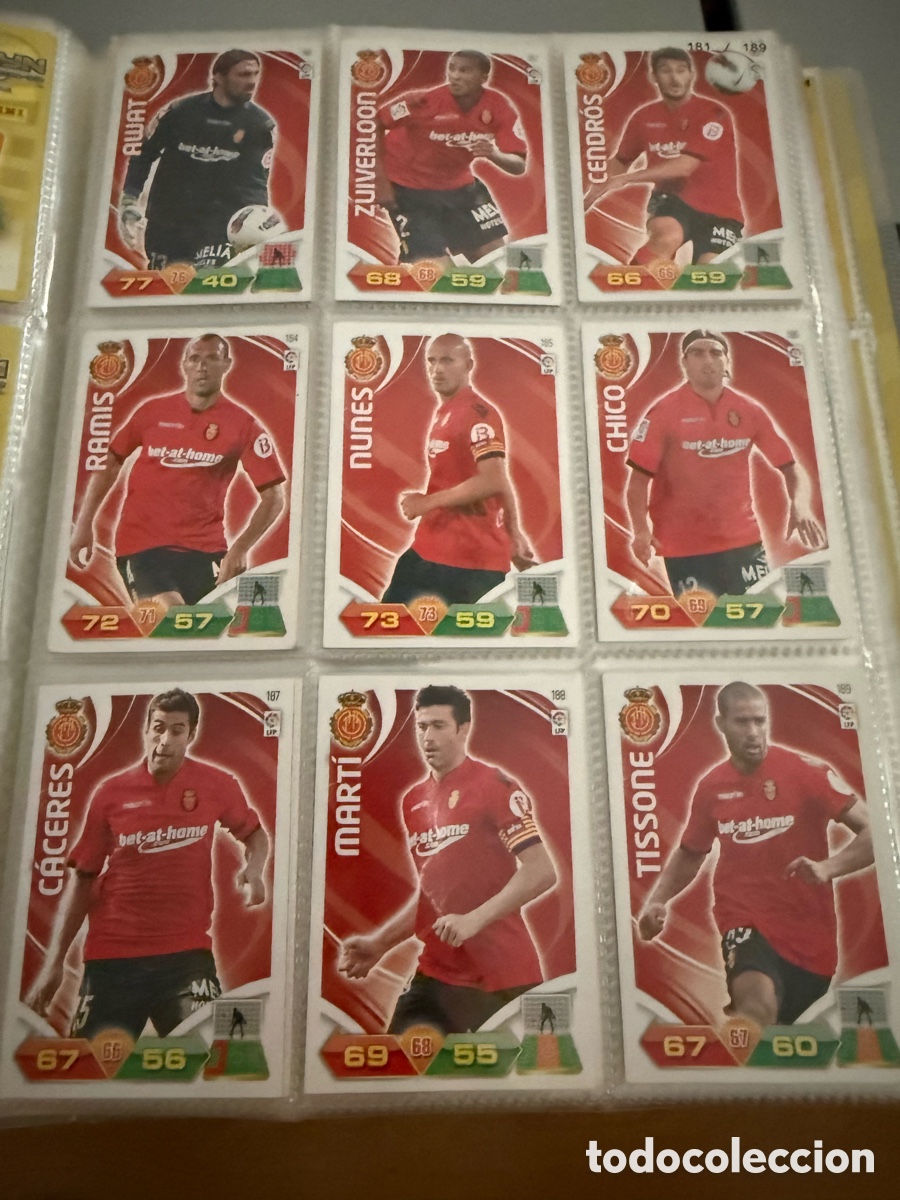 Cromos de f&uacute;tbol: ADRENALYN XL. 2011-12. MALLORCA. 18 cromos