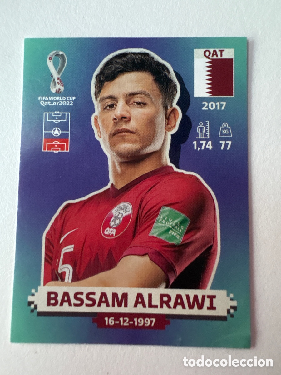 Cromos de f&uacute;tbol: Cromo Bassam Alrawi Qatar 6 Panini Mundial 2022