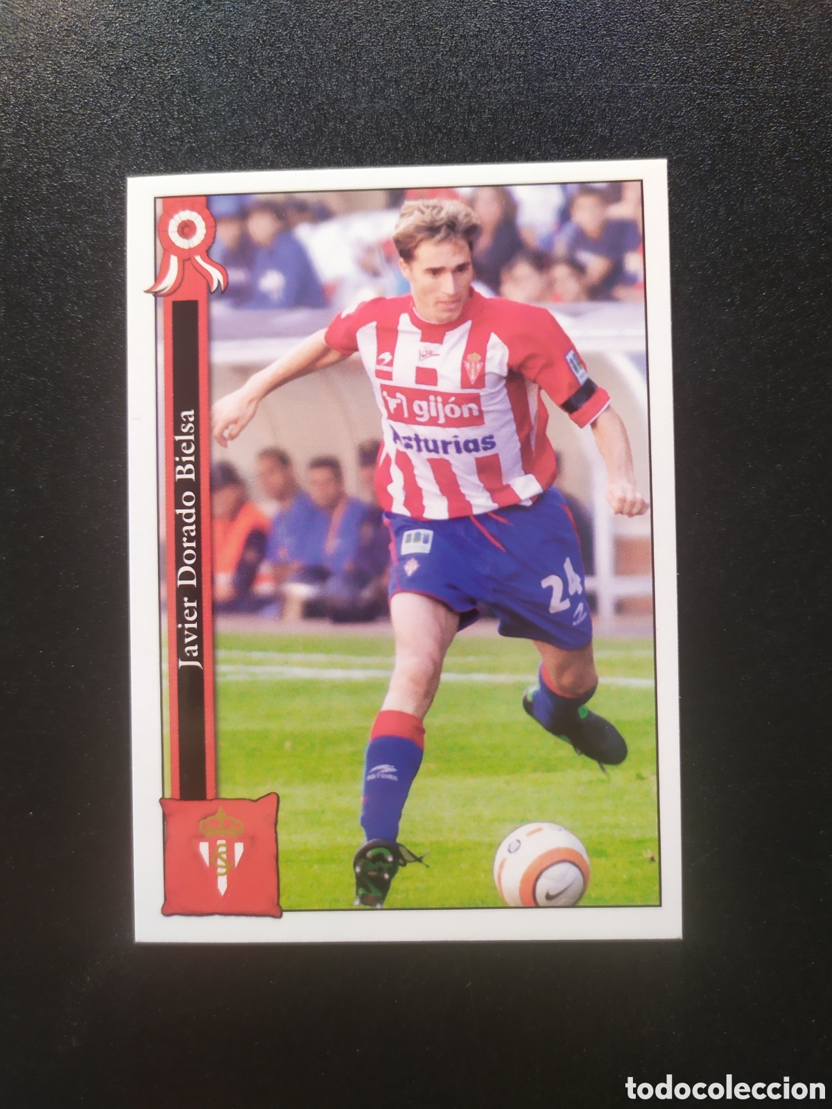 Cromos de f&uacute;tbol: Mundicromo fichas Liga 2005 2006 05 06 Dorado n&deg; 850 Sporting Gij&oacute;n