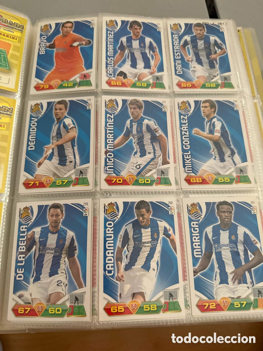 Cromos de f&uacute;tbol: ADRENALYN XL. 2011-12. REAL SOCIEDAD. 18 cromos