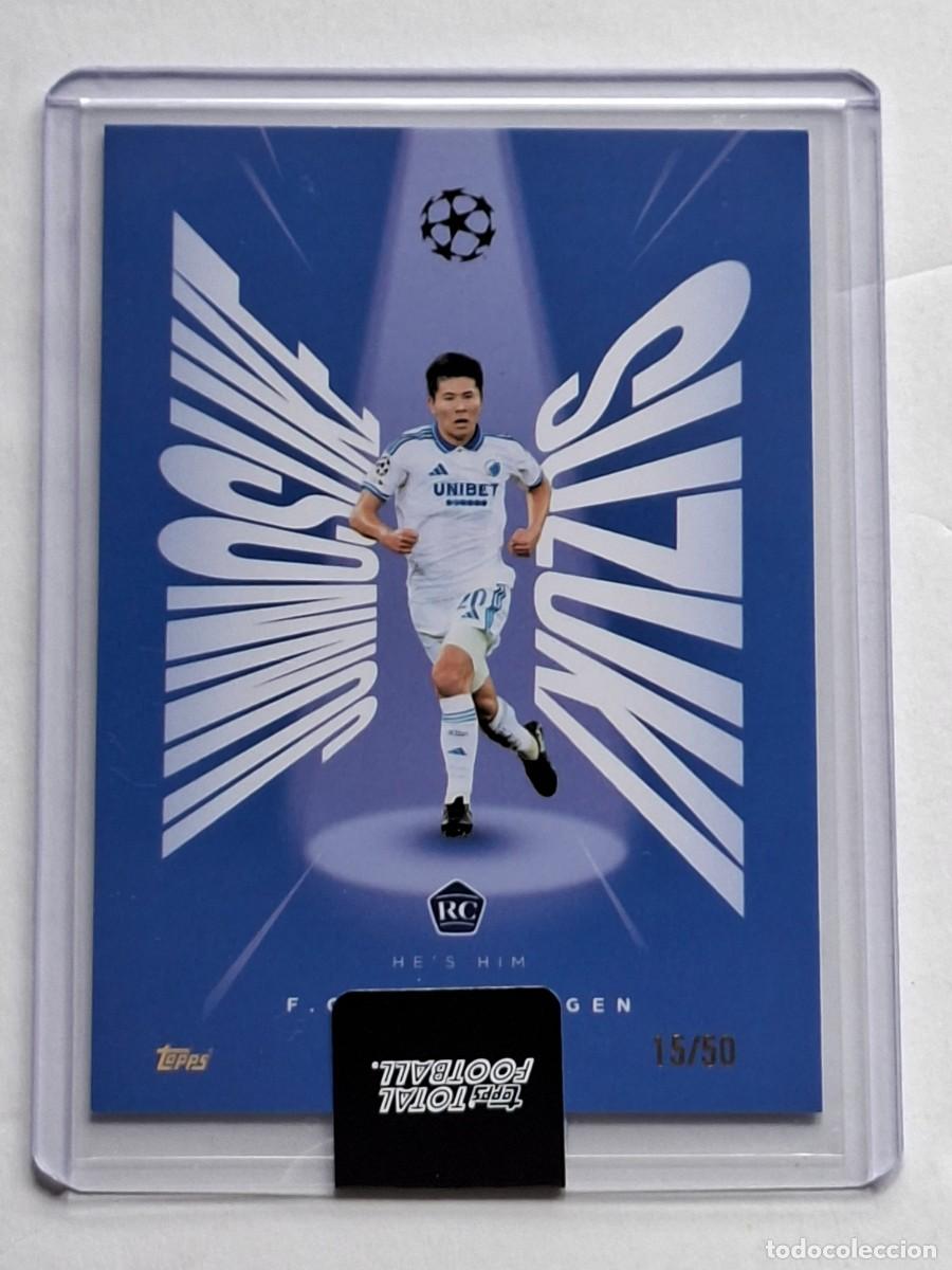 Cromos de f&uacute;tbol: PARALLEL Blue 15/50 Rookie He's Him #2140 JUNNOSUKE SUZUKI (Copenhagen) TOPPS Total Football 2025-26