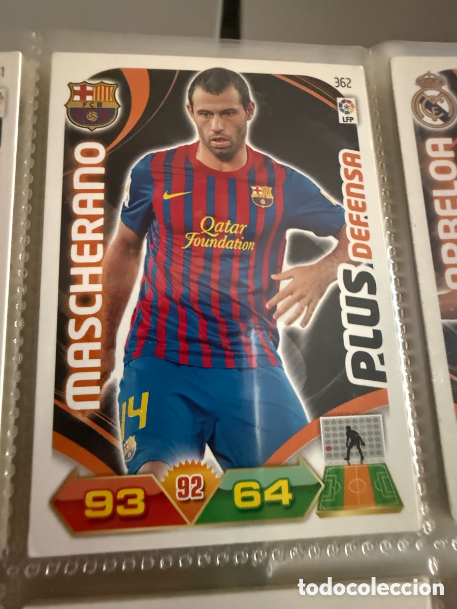 Cromos de f&uacute;tbol: ADRENALYN XL. 2011-12. MASCHERANO ( FC Barcelona). Defensa Plus