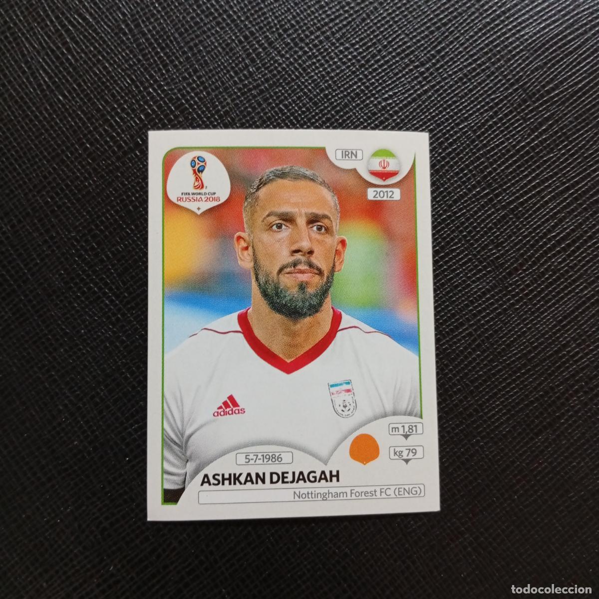 Cromos de f&uacute;tbol: 186 ASHKAN DEJAGAH IRAN PANINI MUNDIAL RUSIA 2018 CROMO FUTBOL 18 - SIN PEGAR - CJ2 ..