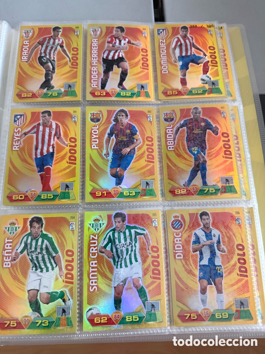 Cromos de Futebol: ADRENALYN XL. 2011-12. &Iacute;DOLO. 9 cromos