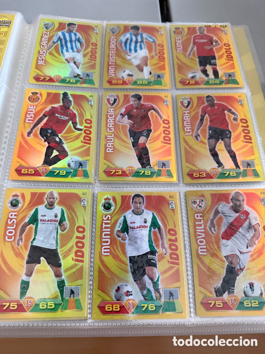 Football Stickers: ADRENALYN XL. 2011-12. &Iacute;DOLO. 9 cromos
