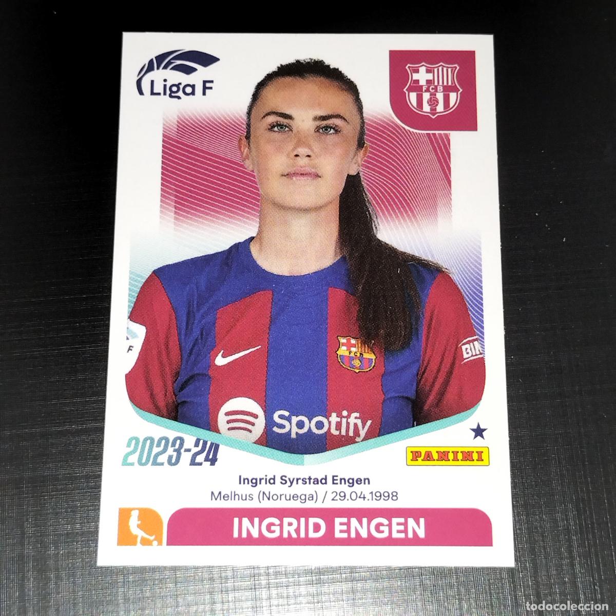 Football Stickers: N&ordm; 52 INGRID ENGEN FC BARCELONA CROMOS LIGA F FEMENINA PANINI 2023 2024 23 24