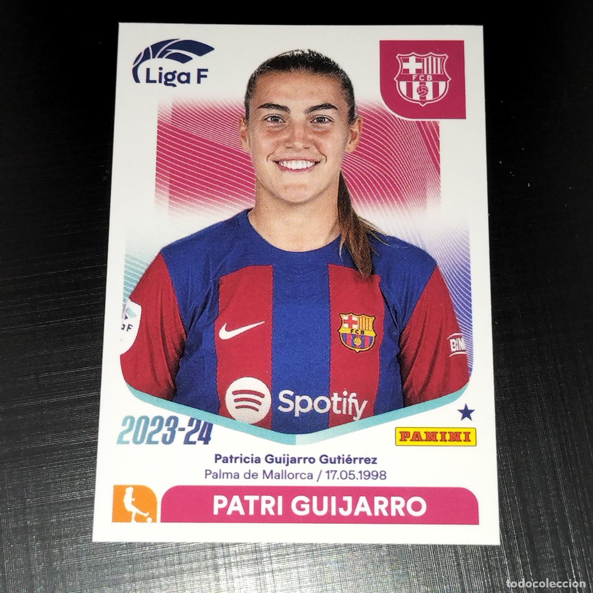 Football Stickers: N&ordm; 53 PATRI GUIJARRO FC BARCELONA CROMOS LIGA F FEMENINA PANINI 2023 2024 23 24