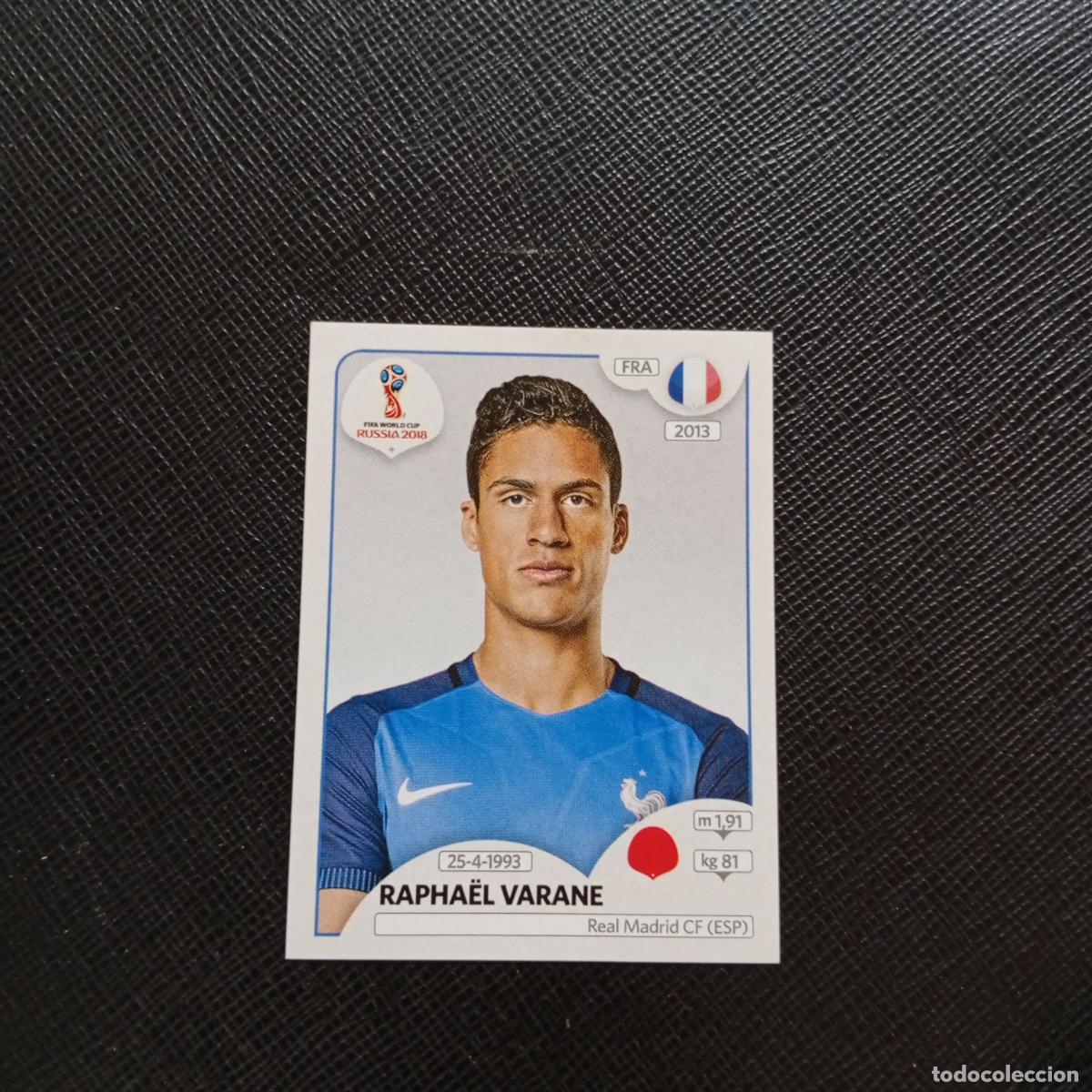 Football Stickers: 195 RAPHAEL VARANE FRANCIA PANINI MUNDIAL RUSIA 2018 CROMO FUTBOL 18 - SIN PEGAR - CJ2