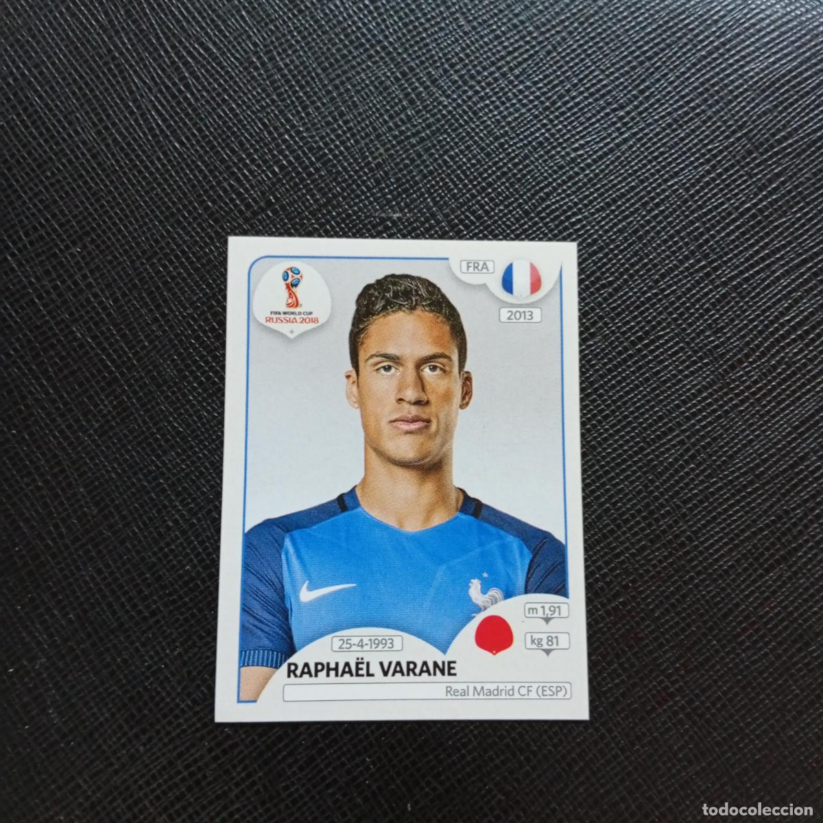 Football Stickers: 195 RAPHAEL VARANE FRANCIA PANINI MUNDIAL RUSIA 2018 CROMO FUTBOL 18 - SIN PEGAR - CJ2 .