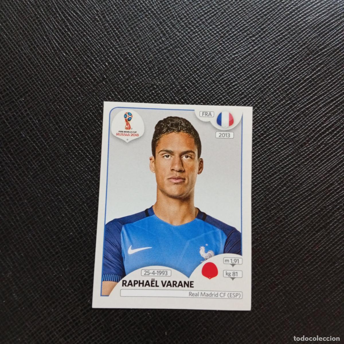 Football Stickers: 195 RAPHAEL VARANE FRANCIA PANINI MUNDIAL RUSIA 2018 CROMO FUTBOL 18 - SIN PEGAR - CJ2 ..