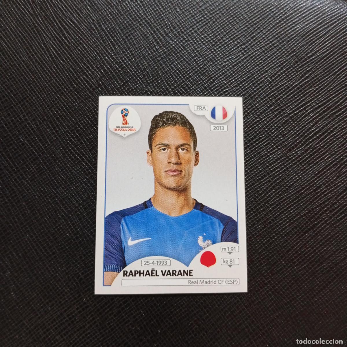 Cromos de f&uacute;tbol: 195 RAPHAEL VARANE FRANCIA PANINI MUNDIAL RUSIA 2018 CROMO FUTBOL 18 - SIN PEGAR - CJ2 ....