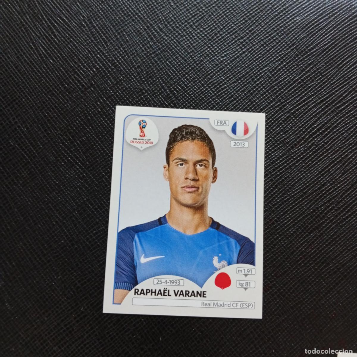 Cromos de f&uacute;tbol: 195 RAPHAEL VARANE FRANCIA PANINI MUNDIAL RUSIA 2018 CROMO FUTBOL 18 - SIN PEGAR - CJ2 ....