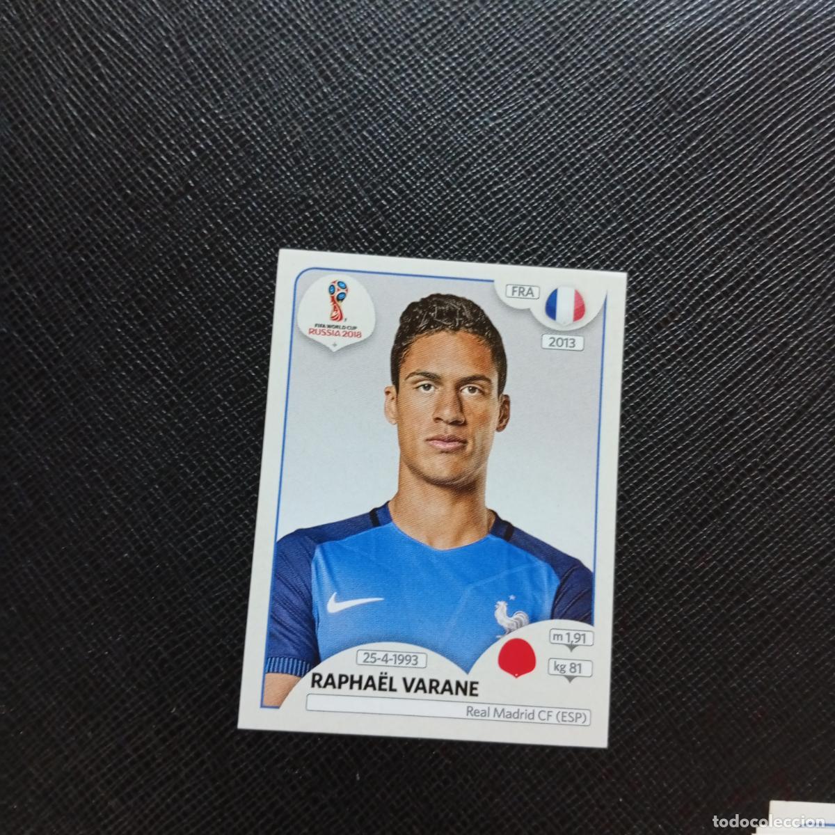 Cromos de f&uacute;tbol: 195 RAPHAEL VARANE FRANCIA PANINI MUNDIAL RUSIA 2018 CROMO FUTBOL 18 - SIN PEGAR - CJ2 ....