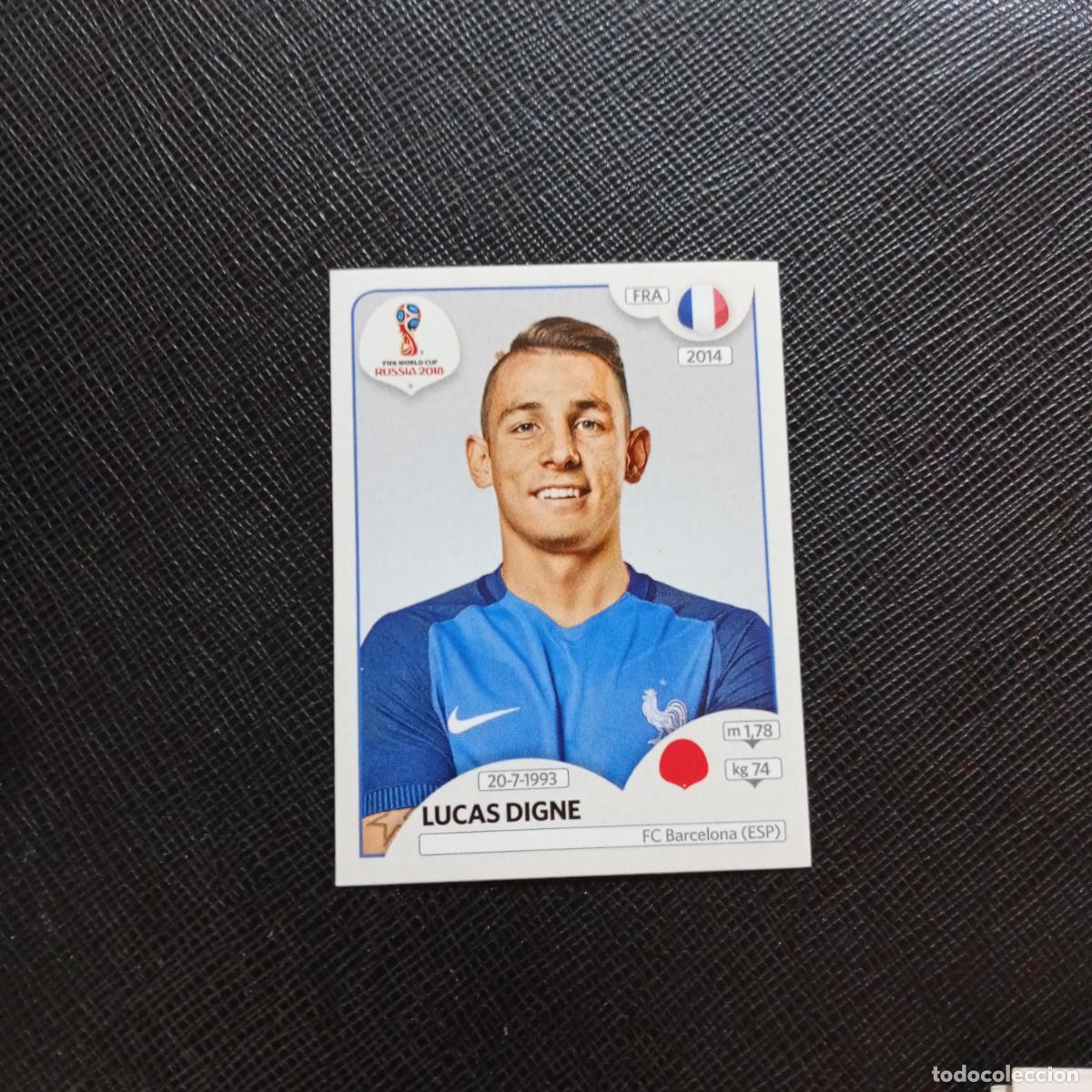 Cromos de f&uacute;tbol: 196 LUCAS DIGNE FRANCIA PANINI MUNDIAL RUSIA 2018 CROMO FUTBOL 18 - SIN PEGAR - CJ2