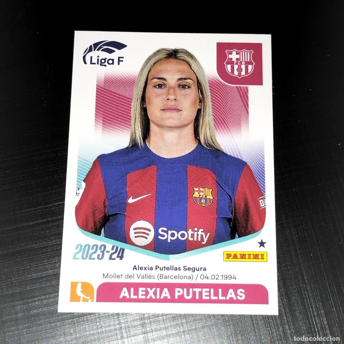 Cromos de f&uacute;tbol: N&ordm; 56 ALEXIA PUTELLAS FC BARCELONA CROMOS LIGA F FEMENINA PANINI 2023 2024 23 24