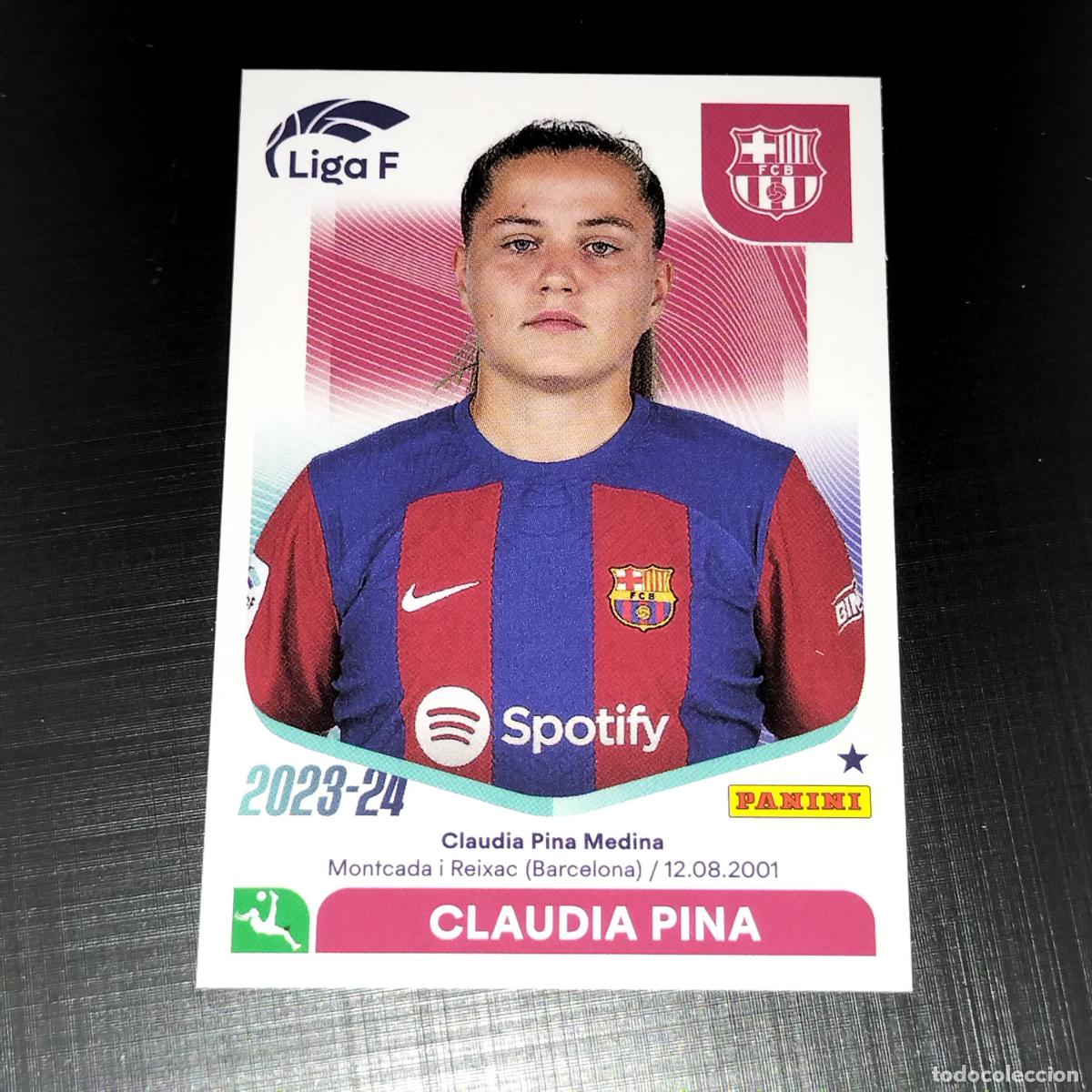 Cromos de f&uacute;tbol: N&ordm; 57 CLAUDIA PINA FC BARCELONA CROMOS LIGA F FEMENINA PANINI 2023 2024 23 24