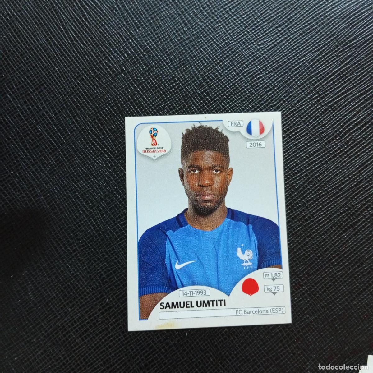 Cromos de f&uacute;tbol: 198 SAMUEL UMTITI FRANCIA PANINI MUNDIAL RUSIA 2018 CROMO FUTBOL 18 - SIN PEGAR - CJ2