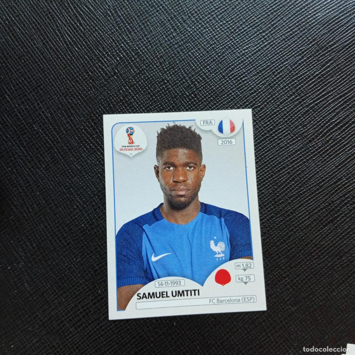 Cromos de f&uacute;tbol: 198 SAMUEL UMTITI FRANCIA PANINI MUNDIAL RUSIA 2018 CROMO FUTBOL 18 - SIN PEGAR - CJ2 .