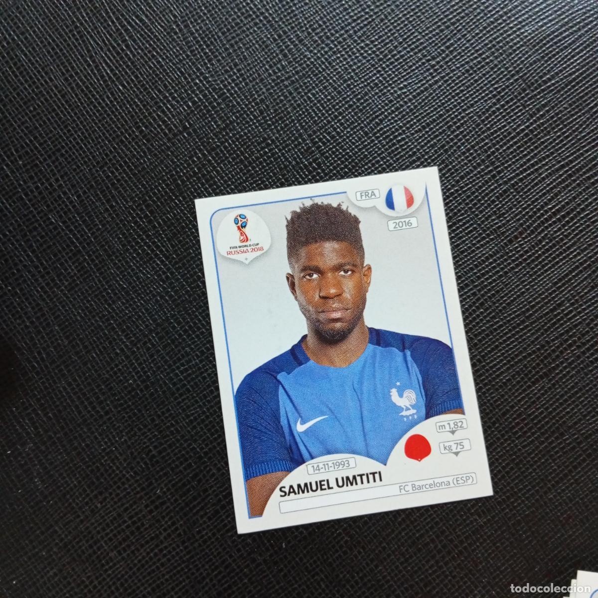 Cromos de f&uacute;tbol: 198 SAMUEL UMTITI FRANCIA PANINI MUNDIAL RUSIA 2018 CROMO FUTBOL 18 - SIN PEGAR - CJ2 .