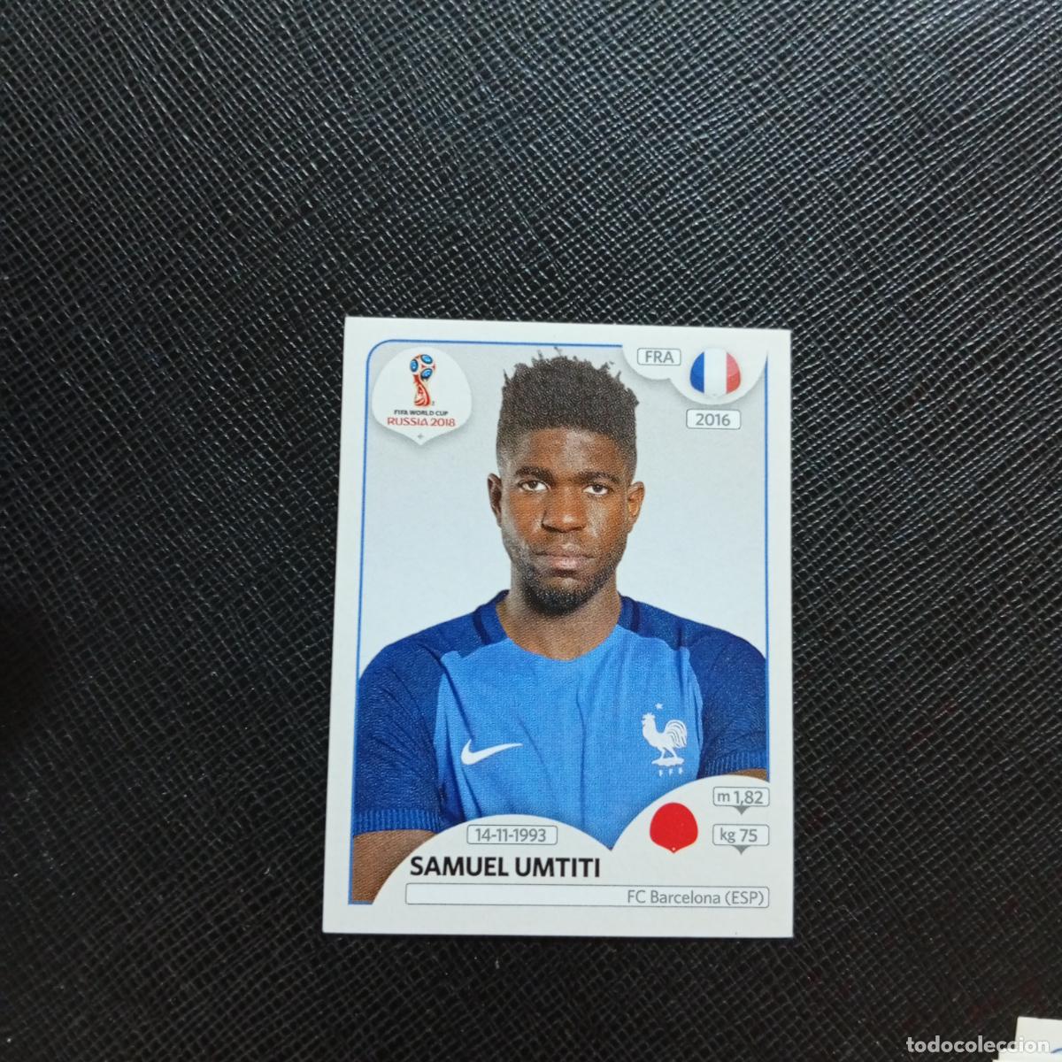 Cromos de f&uacute;tbol: 198 SAMUEL UMTITI FRANCIA PANINI MUNDIAL RUSIA 2018 CROMO FUTBOL 18 - SIN PEGAR - CJ2 ..
