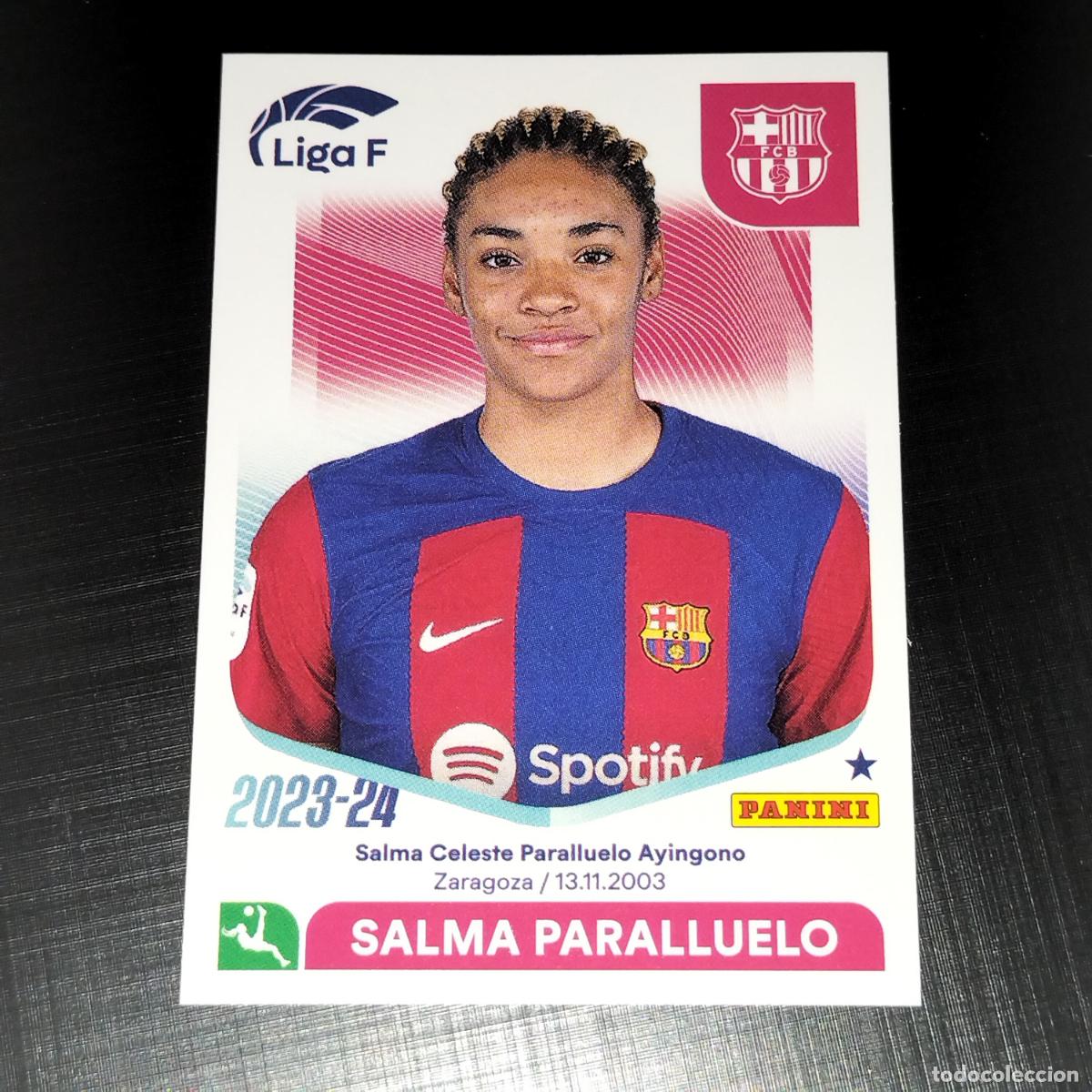 Cromos de f&uacute;tbol: N&ordm; 59 SALMA PARALLUELO FC BARCELONA CROMOS LIGA F FEMENINA PANINI 2023 2024 23 24