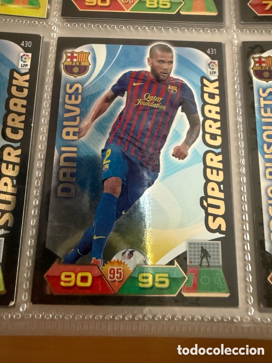 Cromos de f&uacute;tbol: ADRENALYN XL. 2011-12. DANI ALVES. SUPER CRACK