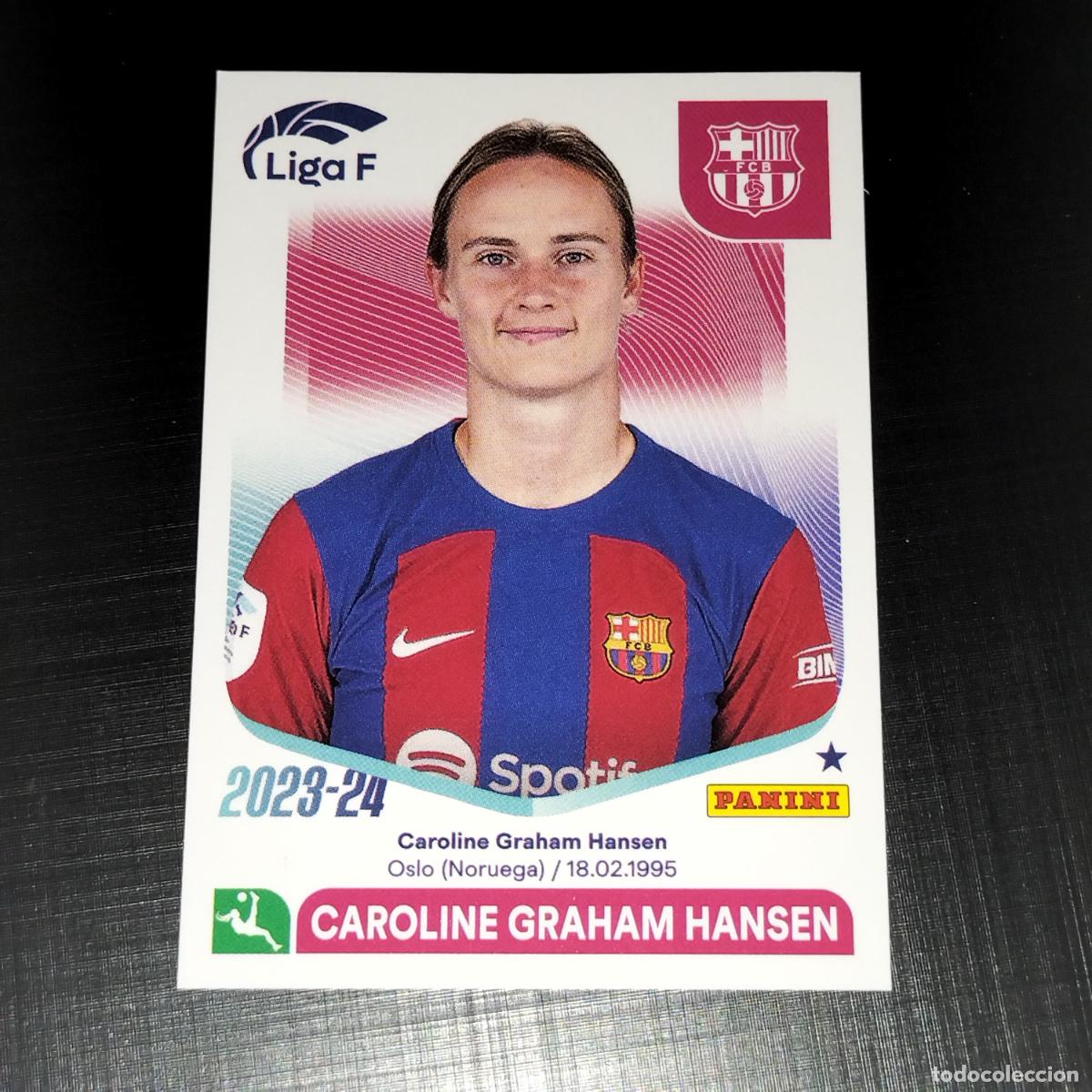 Fu&szlig;ball-Sticker: N&ordm; 61 CAROLINE GRAHAM HANSEN FC BARCELONA CROMOS LIGA F FEMENINA PANINI 2023 2024 23 24
