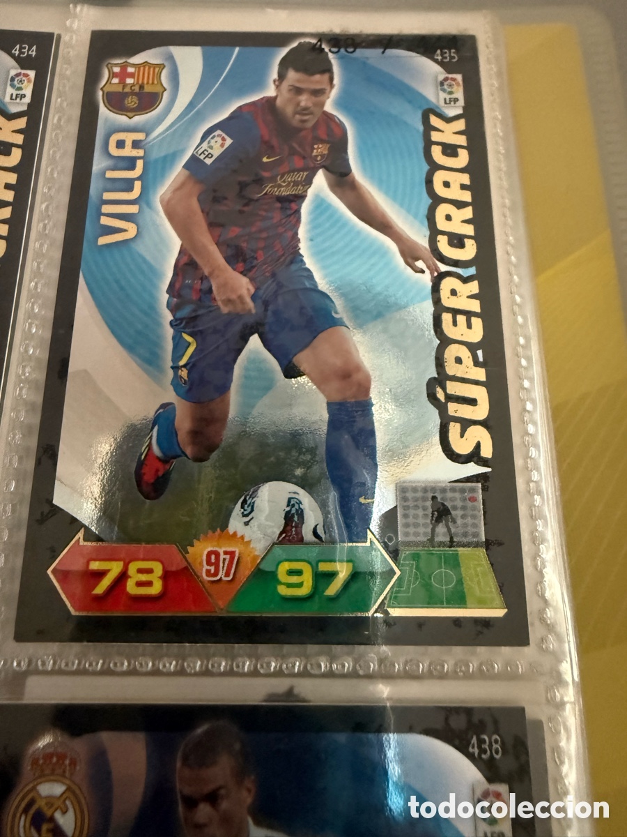 Fu&szlig;ball-Sticker: ADRENALYN XL. 2011-12. VILLA. SUPER CRACK