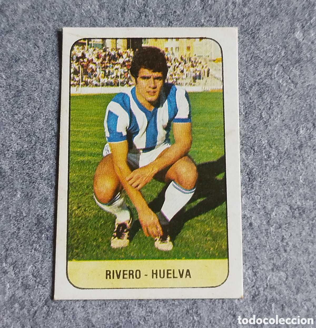 Figurine di Calcio: RIVERO ULTIMOS FICHAJES N&deg; 19 RECREATIVO HUELA EDICION ESTE 78 79 1978 1979 CROMO DESPEGADO FICHAJE