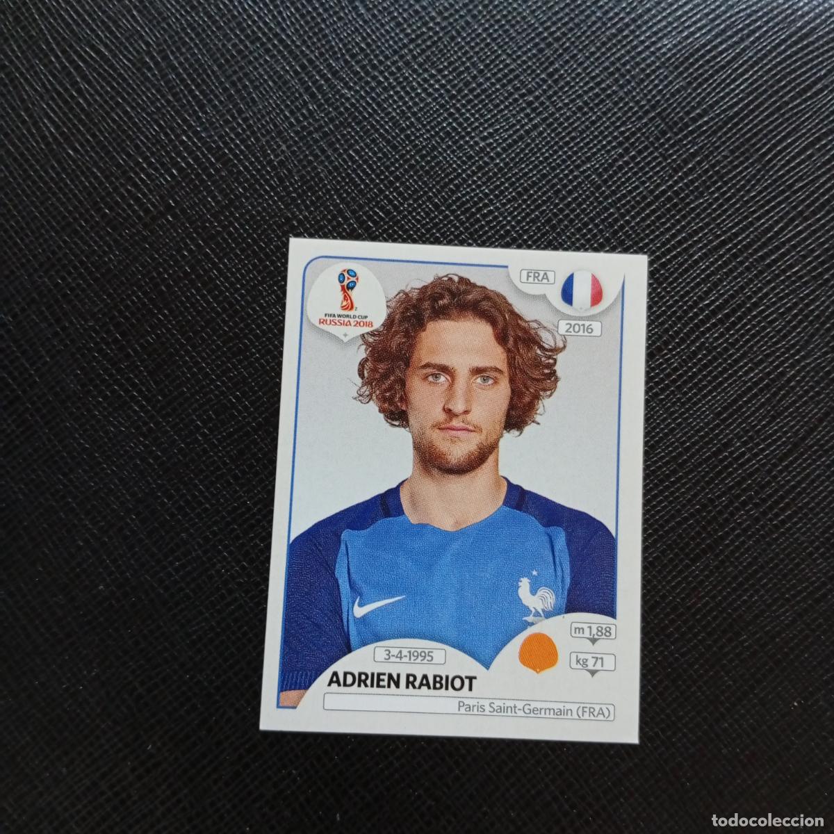 Fu&szlig;ball-Sticker: 204 ADRIEN RABIOT FRANCIA PANINI MUNDIAL RUSIA 2018 CROMO FUTBOL 18 - SIN PEGAR - CJ2 .