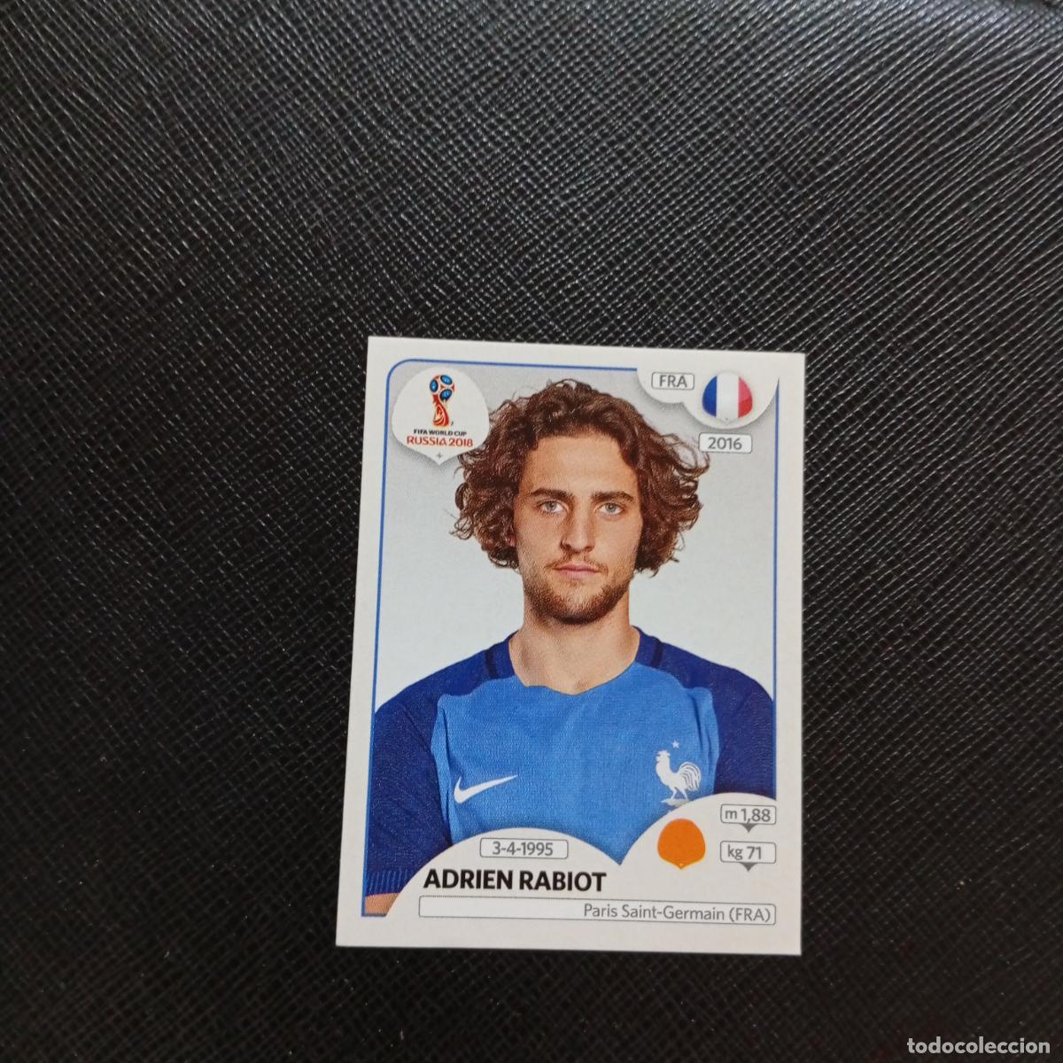 Fu&szlig;ball-Sticker: 204 ADRIEN RABIOT FRANCIA PANINI MUNDIAL RUSIA 2018 CROMO FUTBOL 18 - SIN PEGAR - CJ2 ..